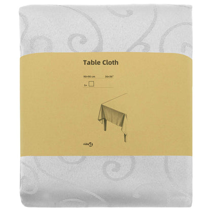 Table Cloth 5 pcs Square White 90 x 90 cm