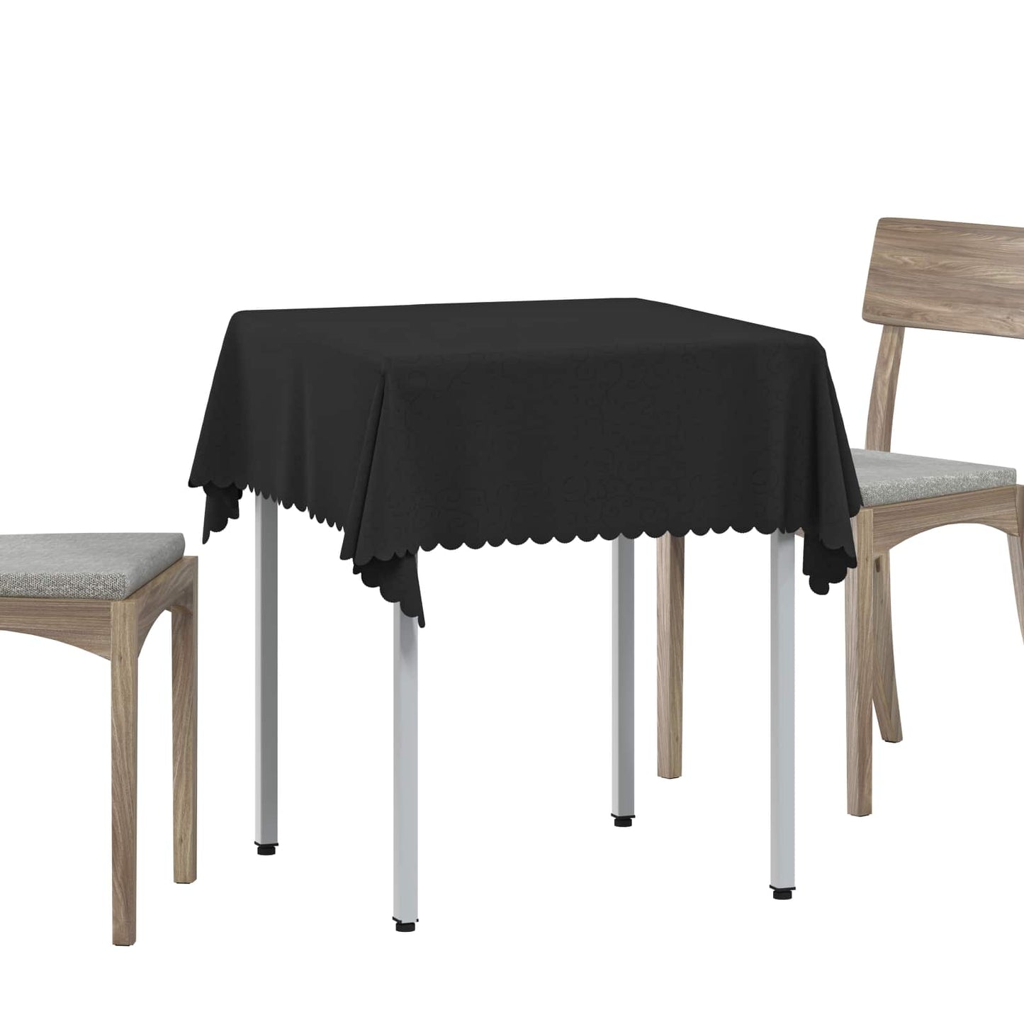 Table Cloth 5 pcs Square Dark Grey 110 x 110 cm