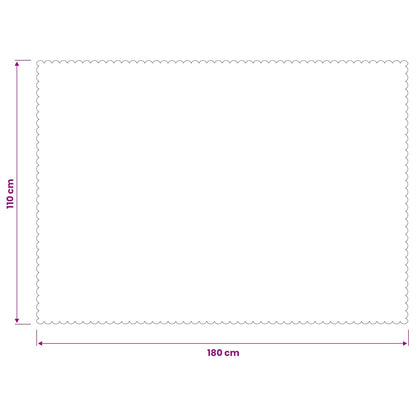 Table Cloth 5 pcs Rectangular Wine Red 110 x 180 cm