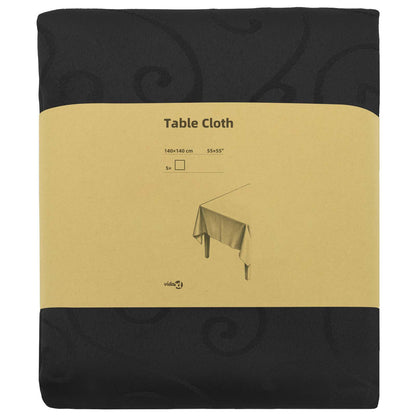Table Cloth 5 pcs Rectangular Dark Grey 140 x 140 cm
