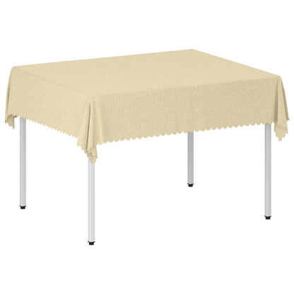 Table Cloth 5 pcs Rectangular Cream White 140 x 160 cm