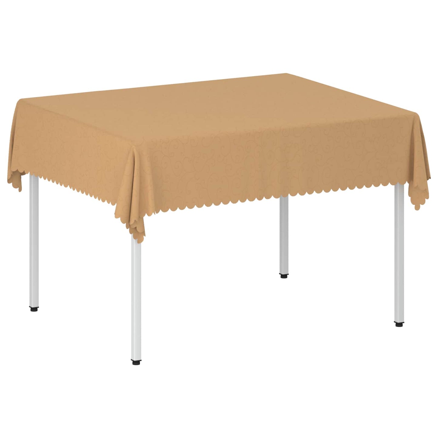Table Cloth 5 pcs Rectangular Beige 140 x 180 cm