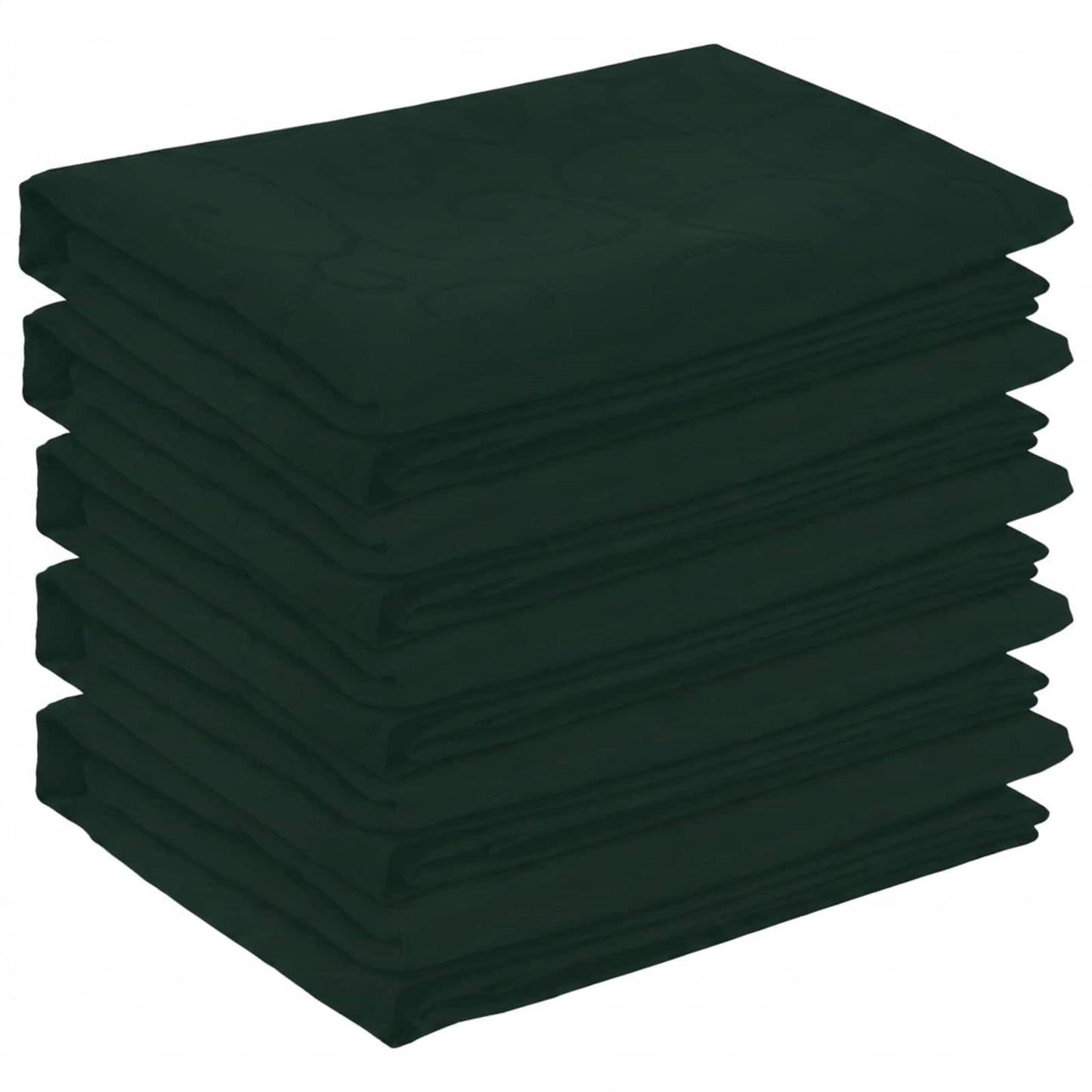 Table Cloth 5 pcs Rectangular Dark Green 140 x 260 cm
