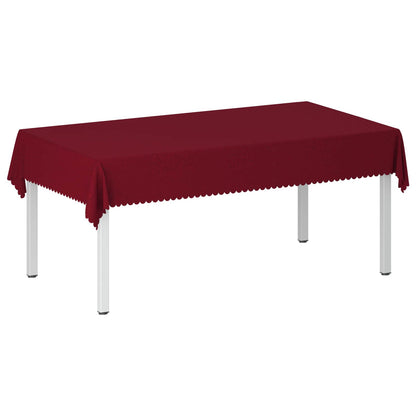 Table Cloth 5 pcs Rectangular Wine Red 140 x 260 cm