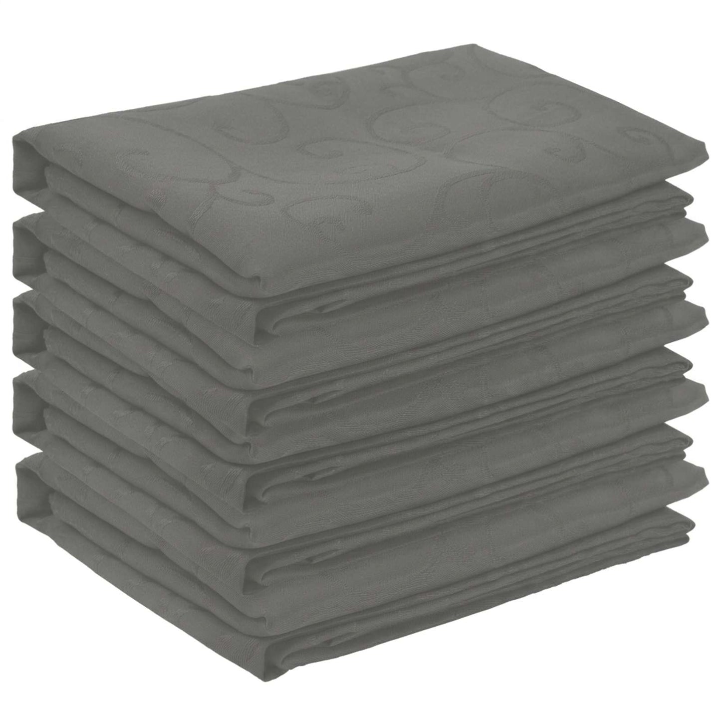 Table Cloth 5 pcs Round Light Grey Ø 160 cm