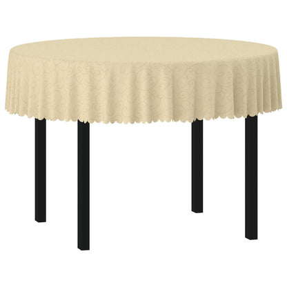 Table Cloth 5 pcs Round Cream White Ø 160 cm