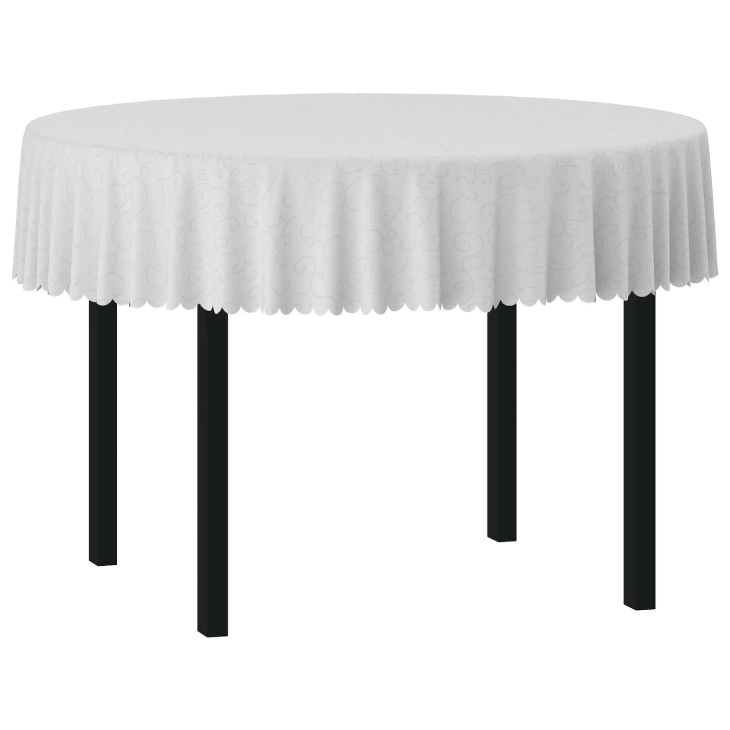 Table Cloth 5 pcs Round White Ø 180 cm