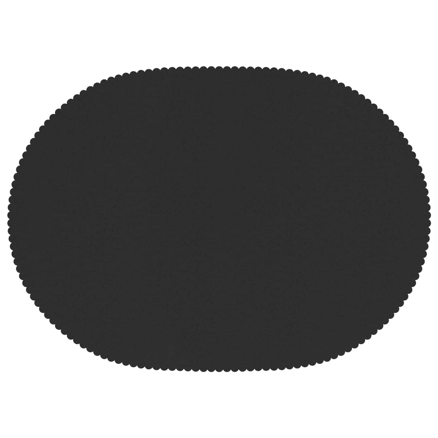 Table Cloth 5 pcs Oval Dark Grey 130 x 180 cm