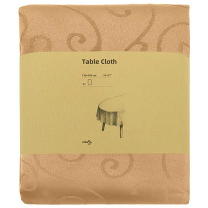 Table Cloth 5 pcs Oval Beige 130 x 180 cm