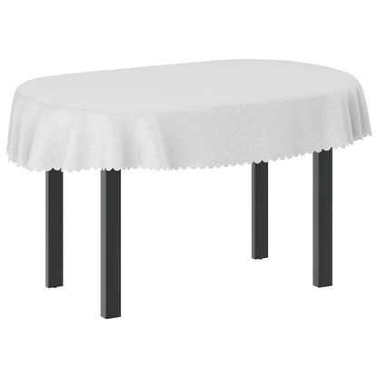 Table Cloth 5 pcs Oval White 130 x 180 cm