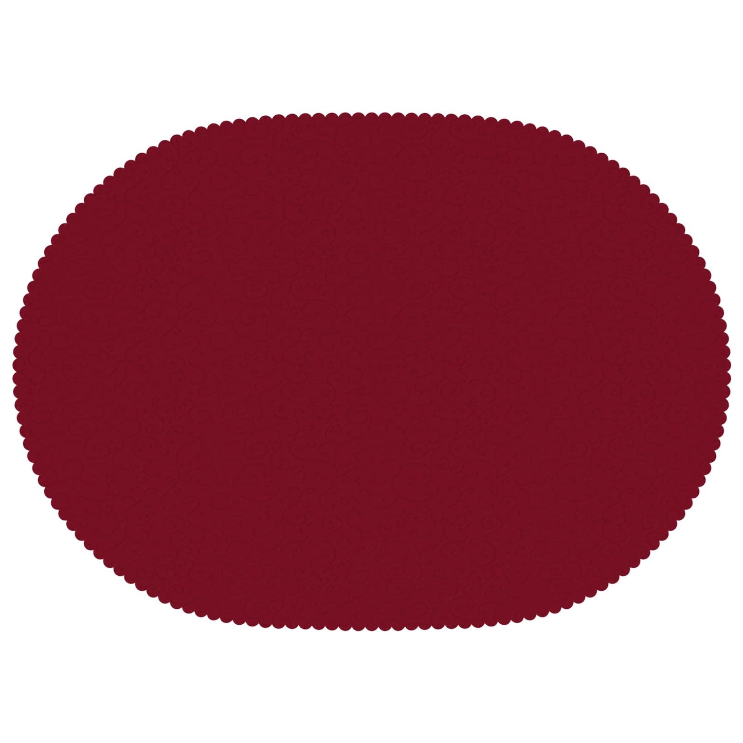 Table Cloth 5 pcs Oval Wine Red 130 x 180 cm