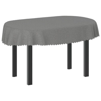Table Cloth 5 pcs Oval Light Grey 130 x 220 cm