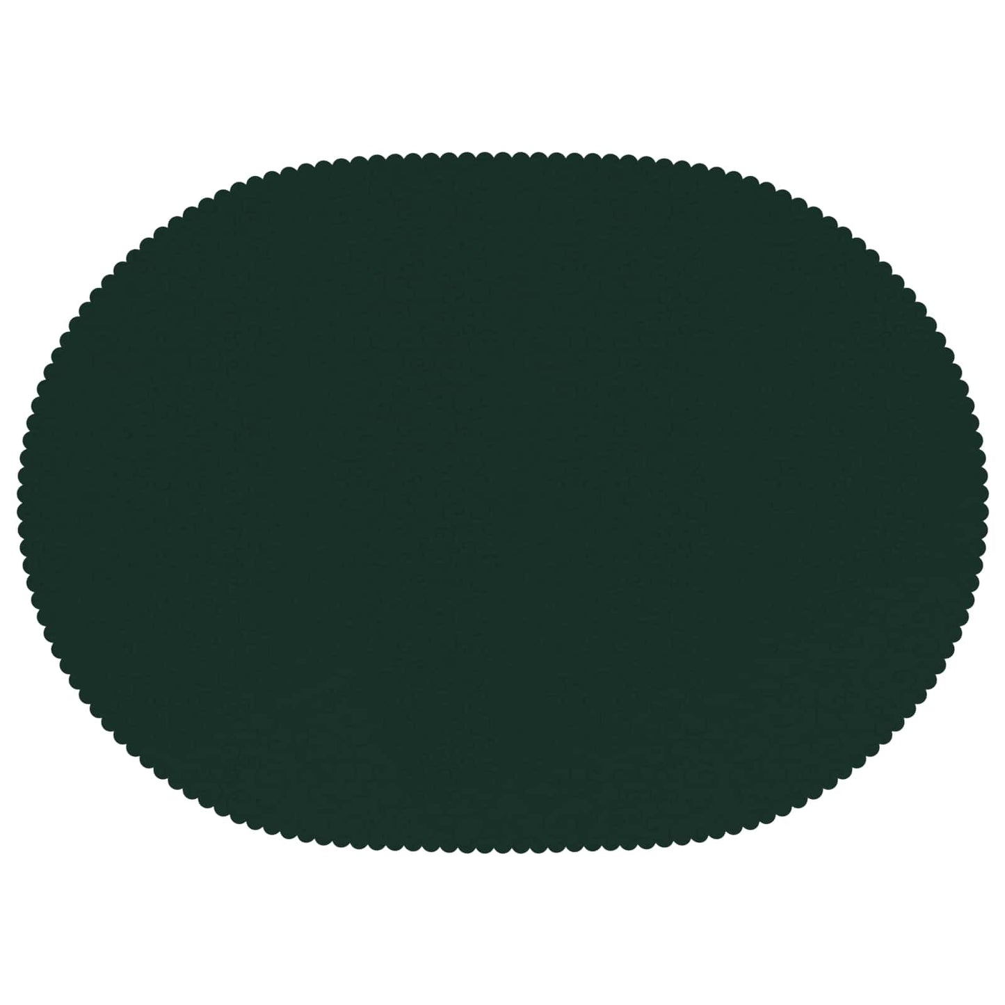 Table Cloth 5 pcs Oval Dark Green 130 x 220 cm