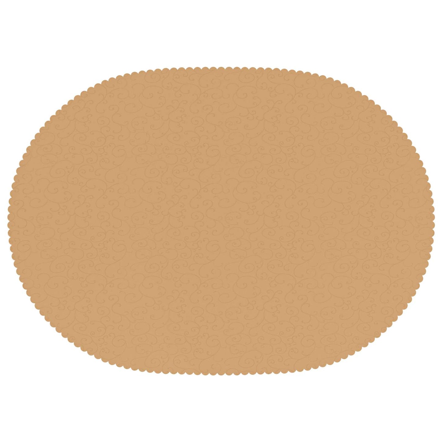 Table Cloth 5 pcs Oval Beige 130 x 220 cm