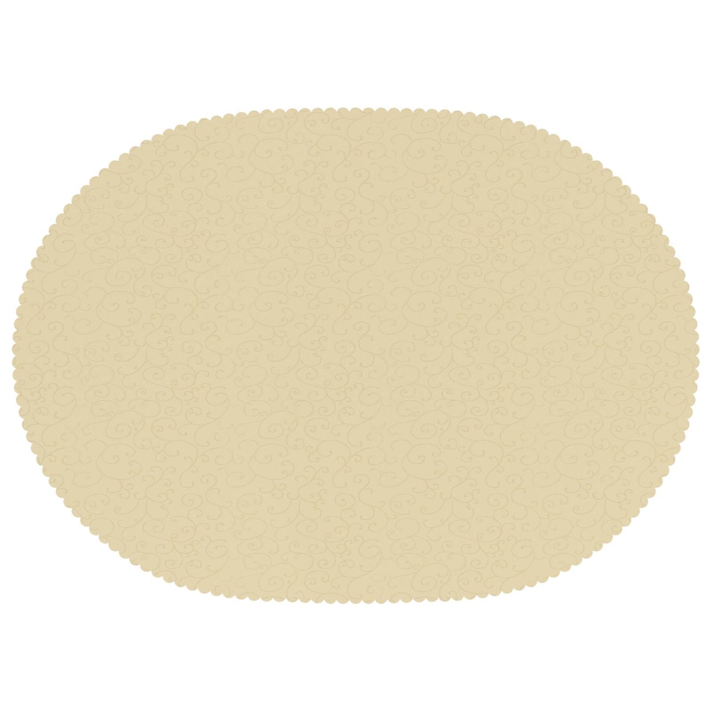 Table Cloth 5 pcs Oval Cream White 160 x 220 cm