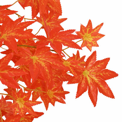 Artificial Maple Tree Red 80 x 16 x 120 cm Fabric and Wood