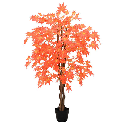 Artificial Maple Tree Red 80 x 16 x 120 cm Fabric and Wood