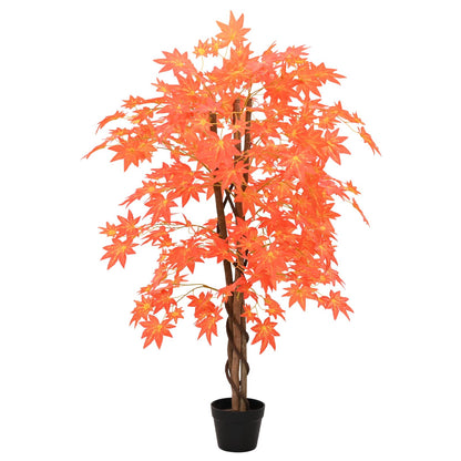 Artificial Maple Tree Red 80 x 16 x 120 cm Fabric and Wood