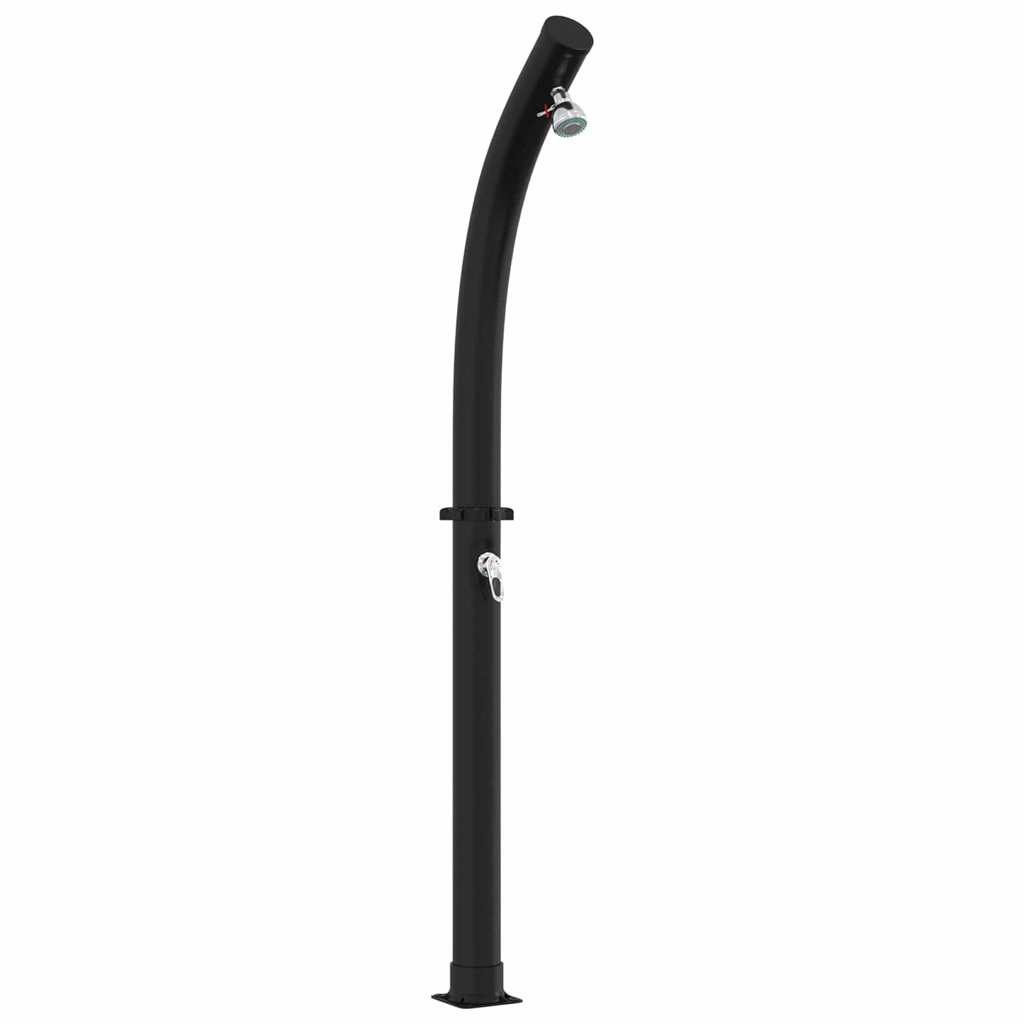 Solar Shower with Shower Head PVC, ABS, Zinc Alloy Black