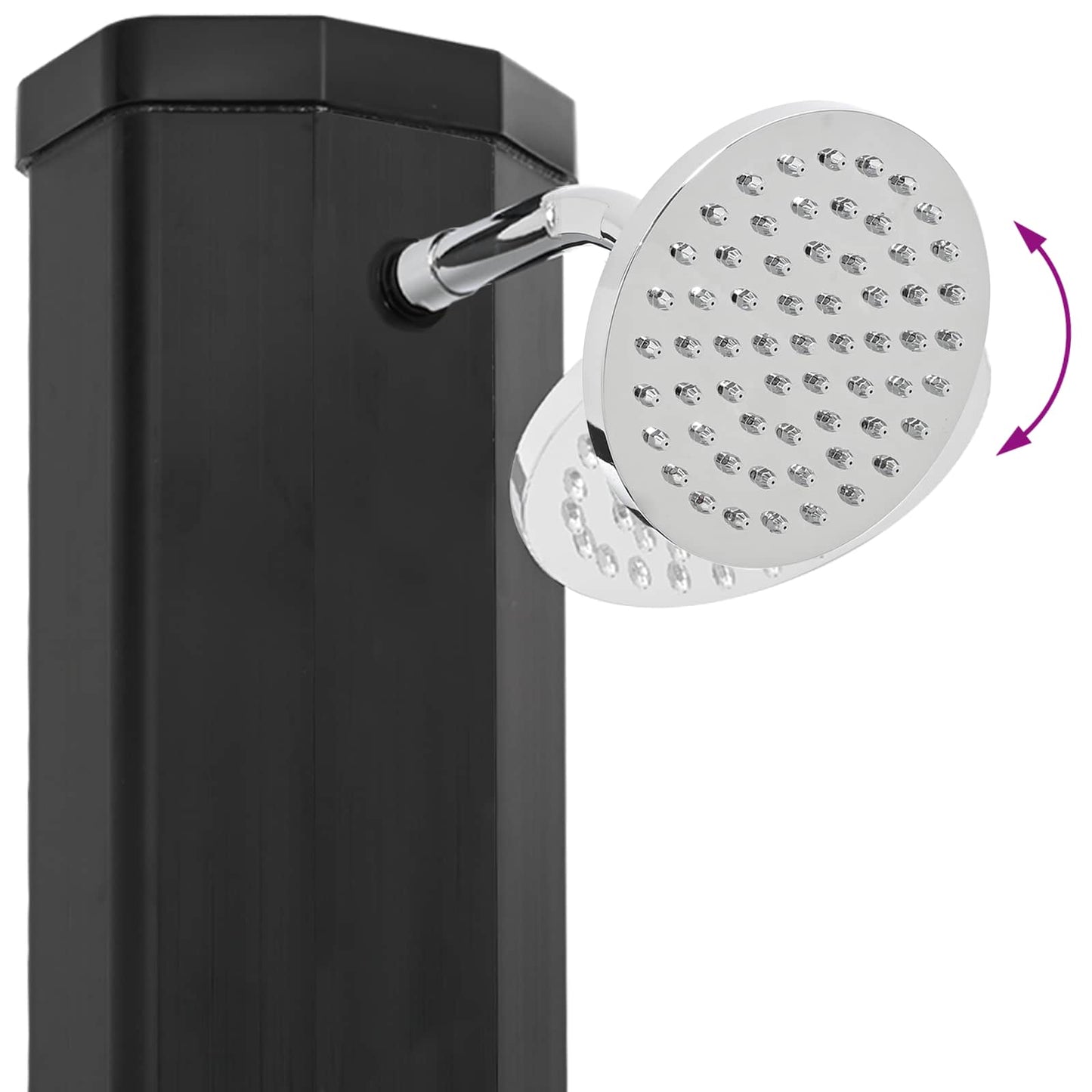 Solar Shower with Shower Head and Faucet PVC, ABS, Zinc Alloy