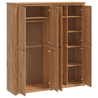 Wardrobe PANAMA Honey 169 x 50 x 185 cm Solid Pine Wood