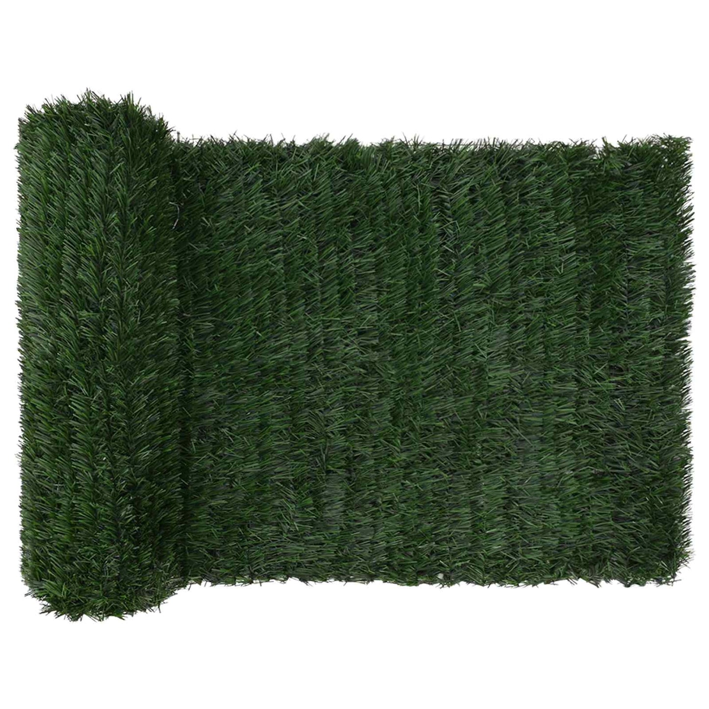 Artificial Fence Dark Green 1 x 3 m PVC and Steel