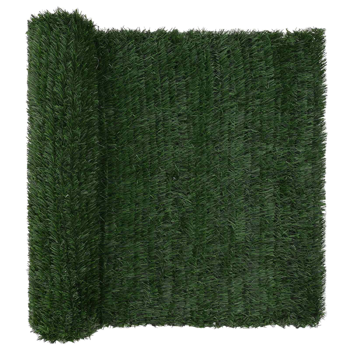 Artificial Fence Dark Green 1.5 x 4 m PVC and Steel