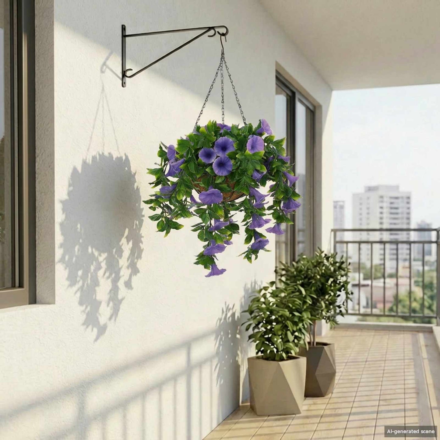 Artificial Flowers Purple 66 x 75 x 70 cm PE and Steel