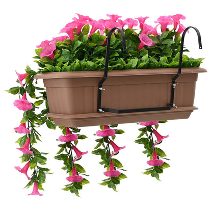 Artificial Flowers Purple Red 55 x 20 x 55 cm PE and Steel