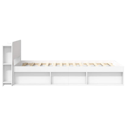 Bed Frame with Storage White 80 x 200 cm Engineered Wood