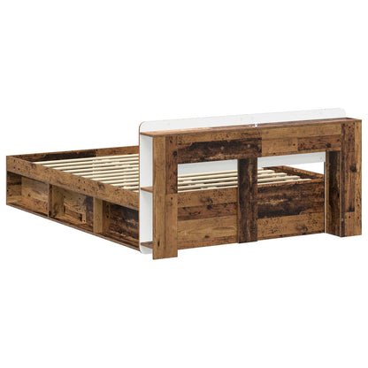 Bed Frame with Storage Old Wood 150 x 200 cm Engineered Wood