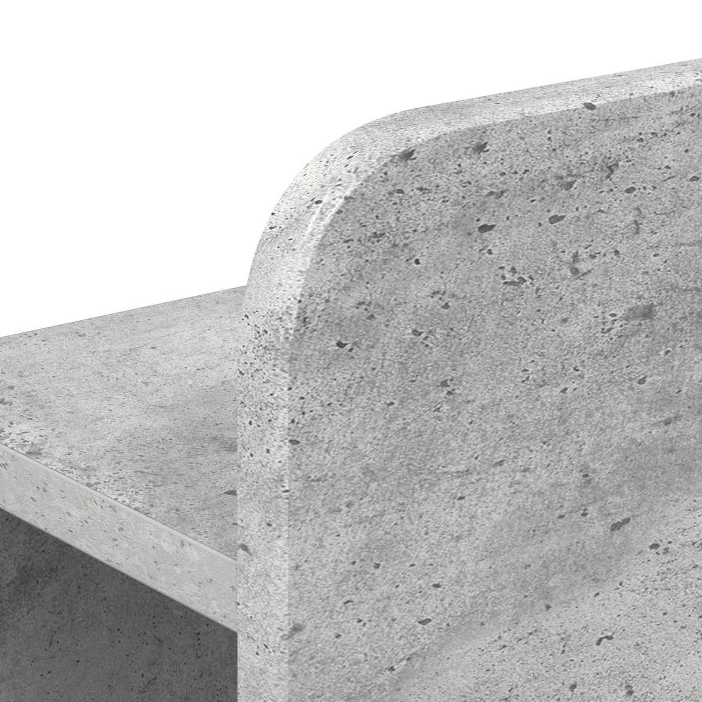 Bed Frame with Storage with Headboard Concrete Grey 75 x 190 cm