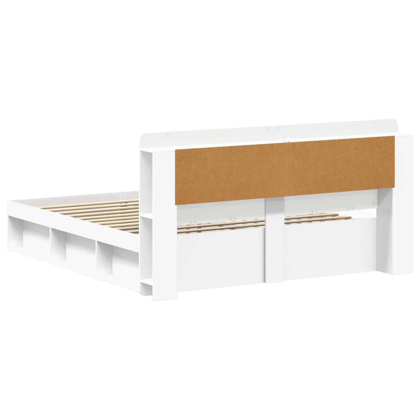 Bed Frame with Storage White 180 x 200 cm Engineered Wood