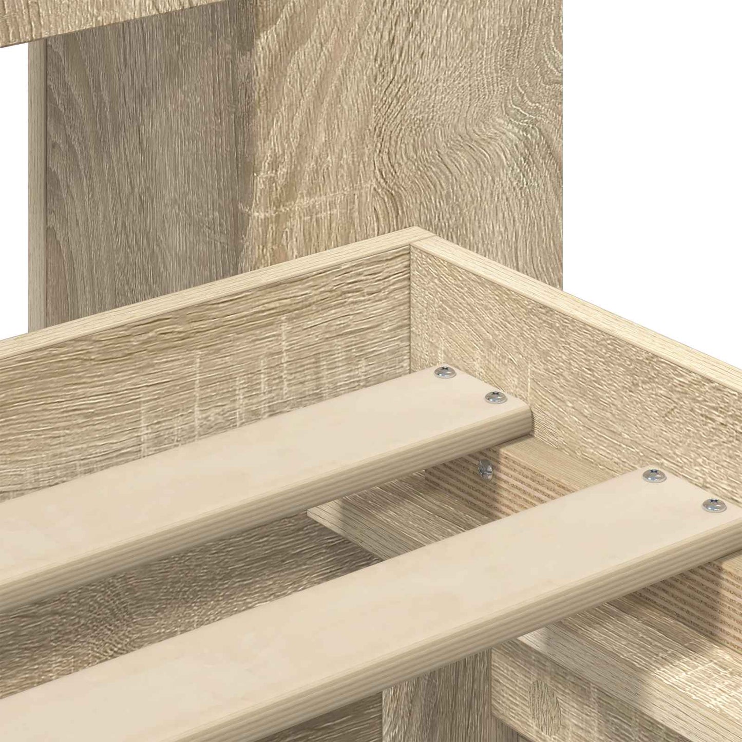 Bed Frame with Storage Sonoma Oak 150 x 200 cm Engineered Wood