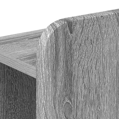 Bed Frame with Storage Grey Sonoma 80 x 200 cm Engineered Wood