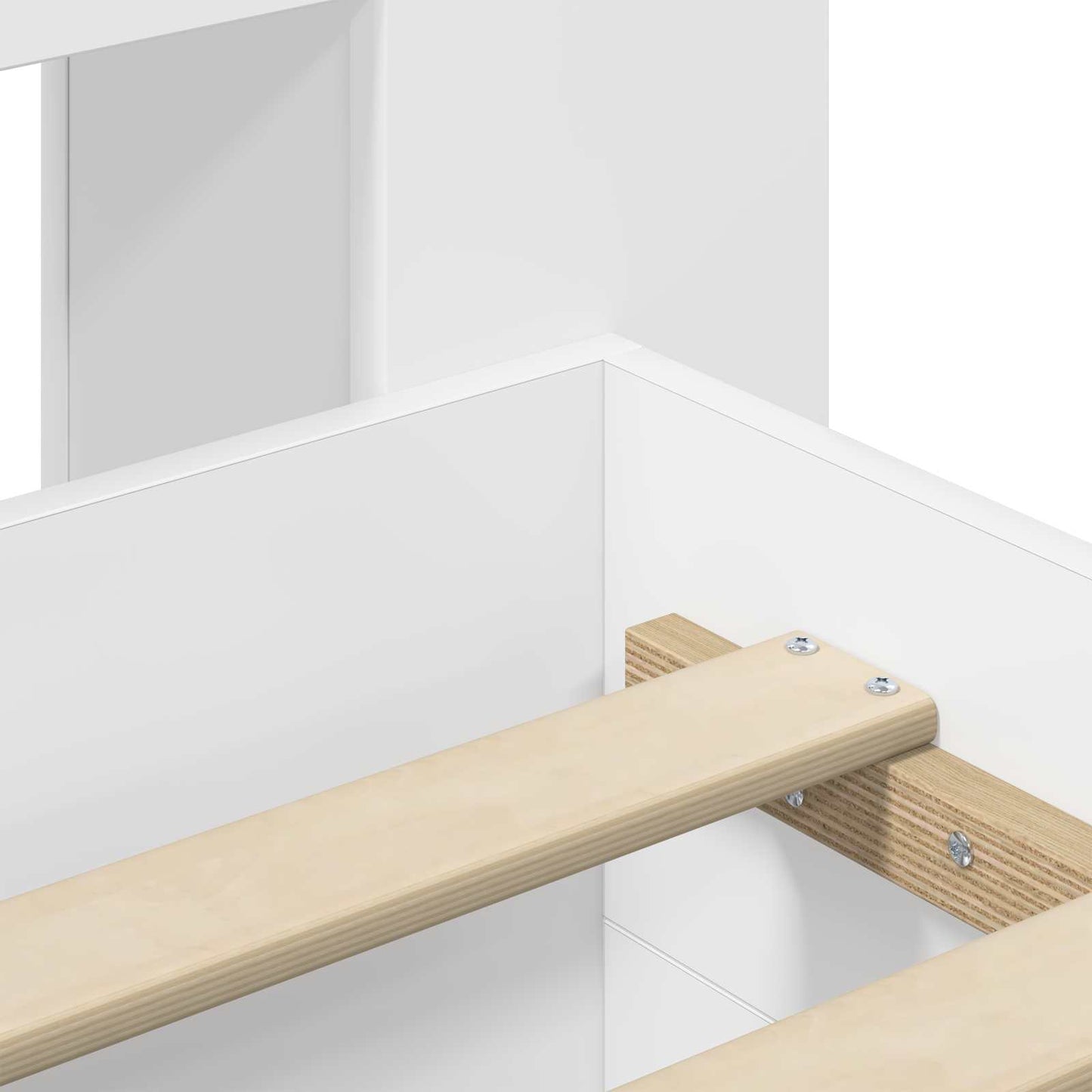 Bed Frame with Storage White 80 x 200 cm Engineered Wood