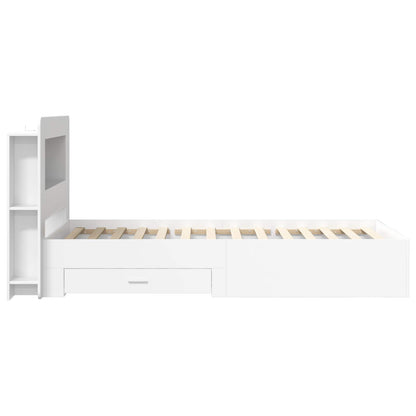 Bed Frame with Storage White 80 x 200 cm Engineered Wood