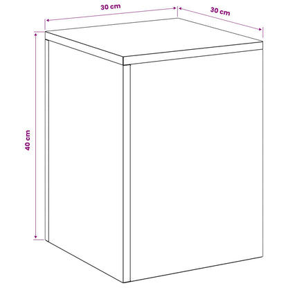 Plant Stand 2 pcs White 30 x 30 x 40 cm Steel