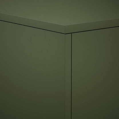 Plant Stand 2 pcs Olive Green 30 x 30 x 40 cm Steel