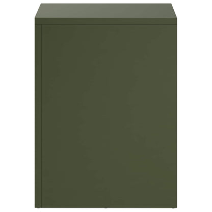 Plant Stand 2 pcs Olive Green 30 x 30 x 40 cm Steel