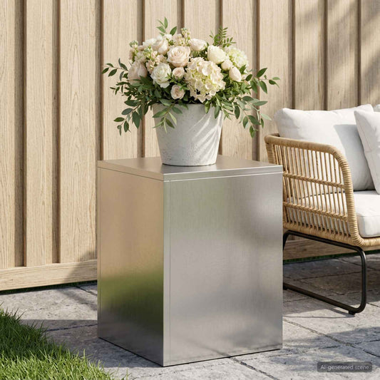 Plant Stand Silver 30 x 30 x 40 cm Steel