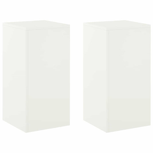 Plant Stand 2 pcs White 30 x 30 x 60 cm Steel