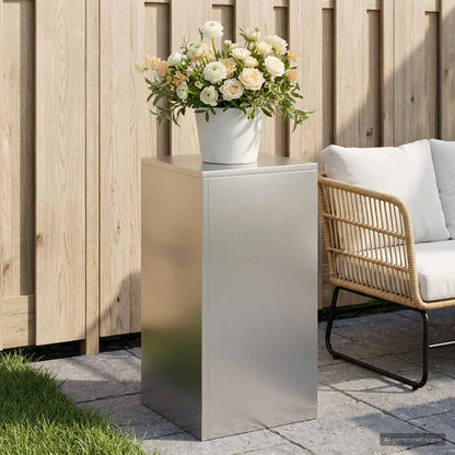 Plant Stand Silver 30 x 30 x 60 cm Steel