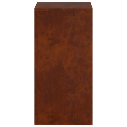 Plant Stand 2 pcs Rusty 30 x 30 x 60 cm Weathering Steel
