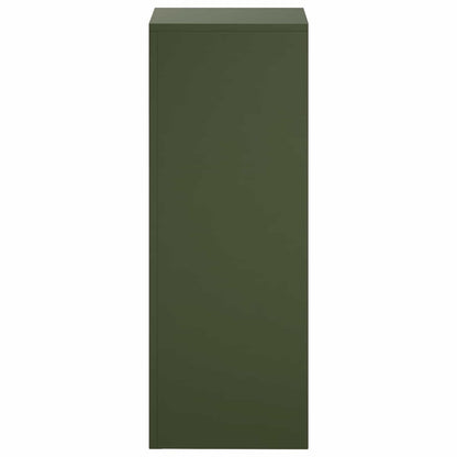 Plant Stand 2 pcs Olive Green 30 x 30 x 80 cm Steel