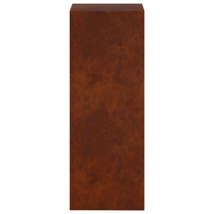 Plant Stand 2 pcs Rusty 30 x 30 x 80 cm Weathering Steel