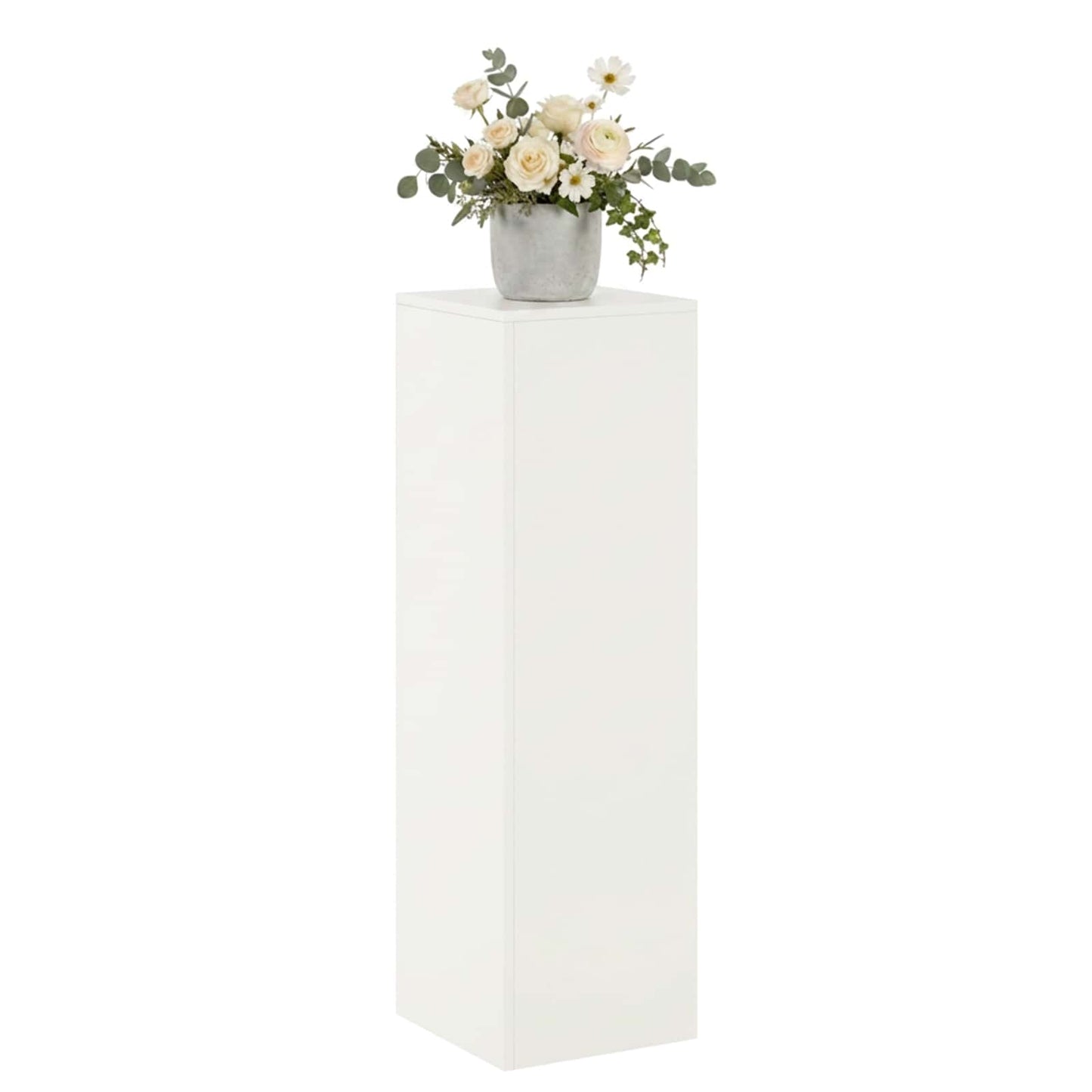 Plant Stand White 30 x 30 x 100 cm Steel