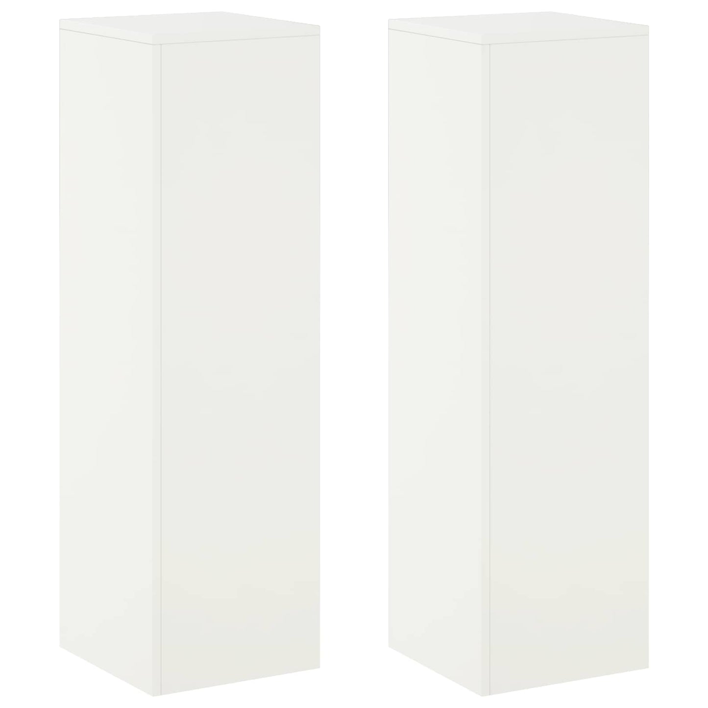 Plant Stand 2 pcs White 30 x 30 x 100 cm Steel