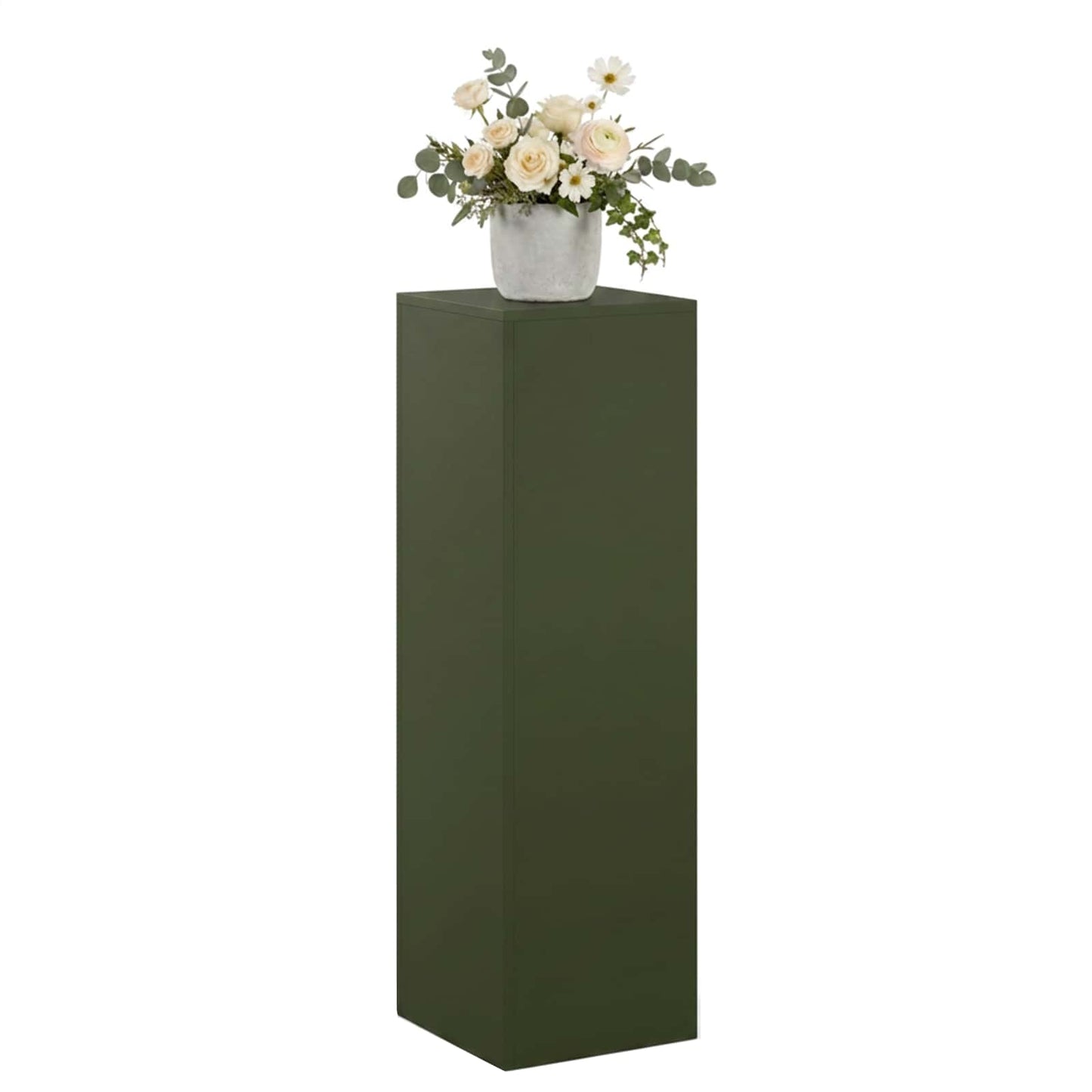 Plant Stand Olive Green 30 x 30 x 100 cm Weathering Steel