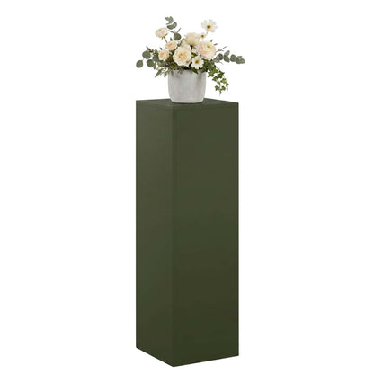 Plant Stand Olive Green 30 x 30 x 100 cm Weathering Steel